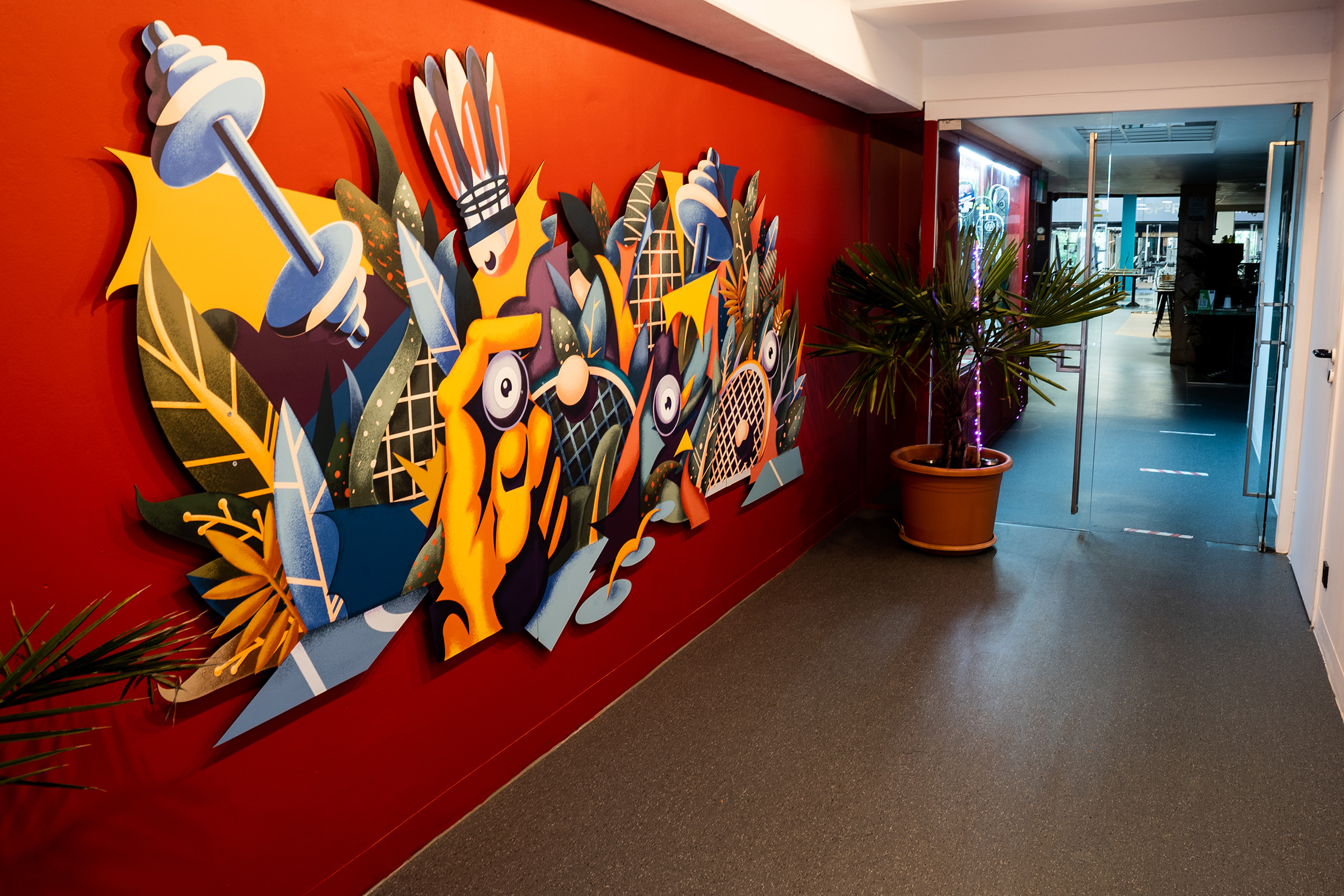 Eingangsbereich im Sportpark Nord Nürnberg