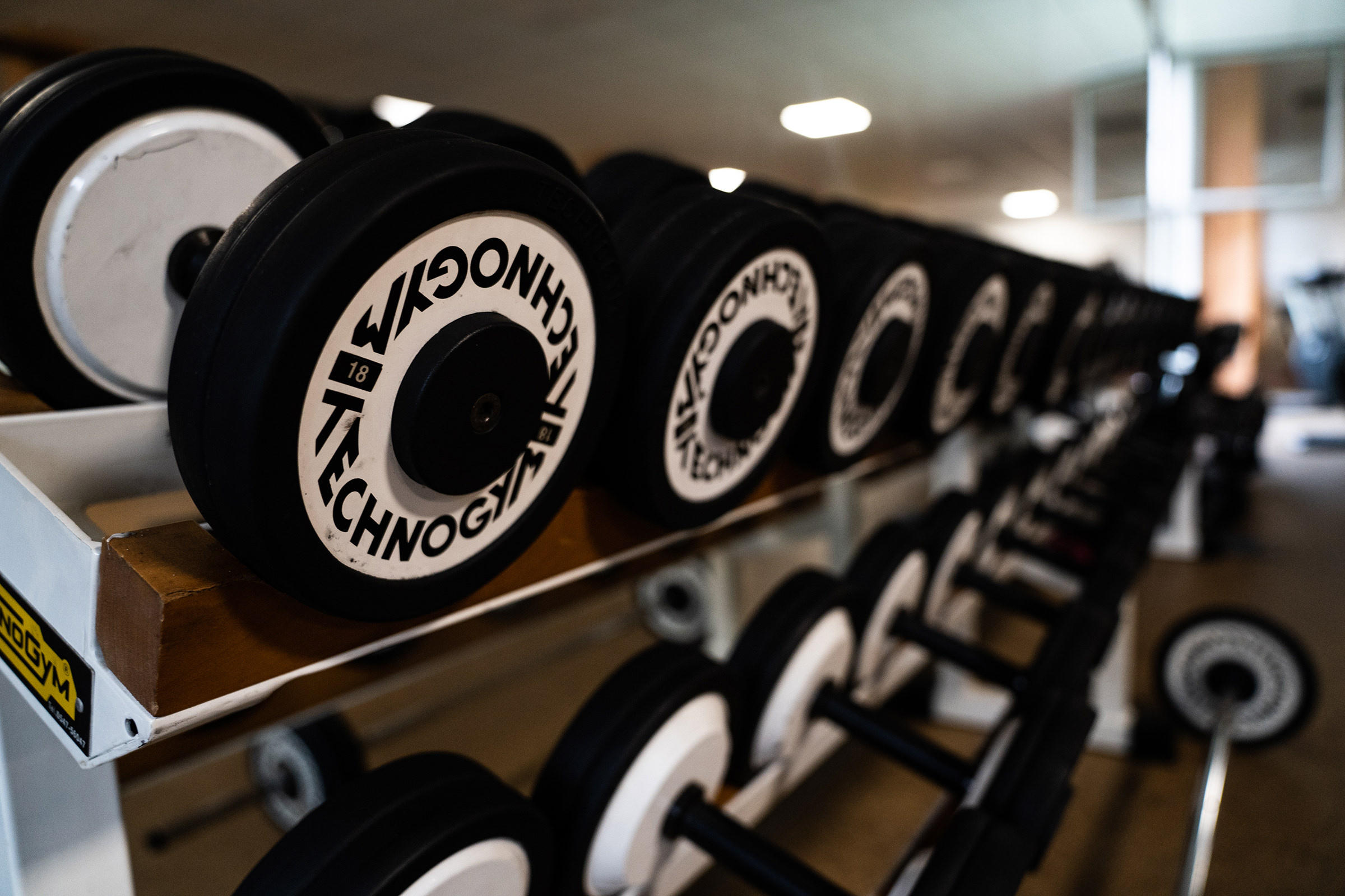 Hanteln, Hantelbank im Sportpark Nord Nürnberg